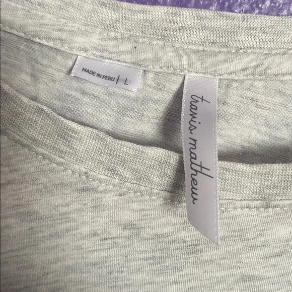 TravisMathew Light Gray Women's Tee - Picture 3 of 6
